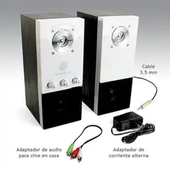 GROOMEN - Parlantes Americanos Sonaverse Eq 2.0 14w con Ecualizador