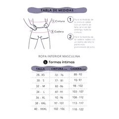 FORMAS INTIMAS - Bermuda Hombre Azul Fi 101740
