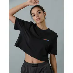 CALVIN KLEIN - Camiseta negra de estar en casa - Intense Power Pride