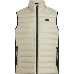 CALVIN KLEIN - Chaleco Beige Con Relleno De Poliéster Reciclado Para Hombre
