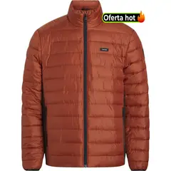 CALVIN KLEIN - Chaqueta naranja de plumas de materiales reciclados