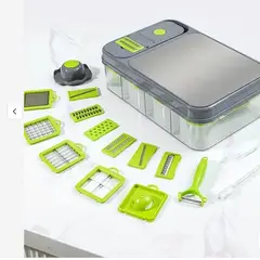 GENERICO - Cortador Picador Rayador De Verduras Multifuncional 26 Pzs