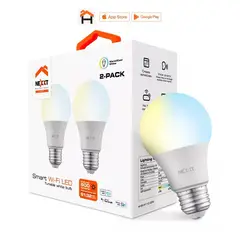 NEXXT SOLUTIONS - Nexxt Home 2 Unidades Smart Led Bulb Blanco Graduable 110v