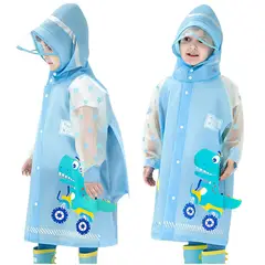 ONE PIXEL - Impermeable Capa Lluvia Infantil Botones Capota Transparente