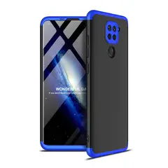GENERICO - Funda Carcasa Estuche Protector Para Redmi note 9 Negro con Azul