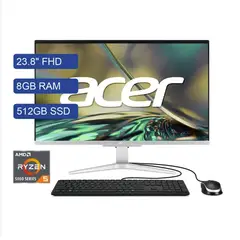 ACER - Todo En Uno Amd Ryzen 5 5500u, 8gb Ram, 512ssd