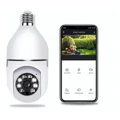 GENERICO - Camara Ptz Hd Bombillo Wifi Vigilancia Panoramica 360 Grados