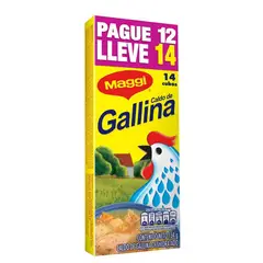 MAGGI - Caldo de Gallina x 14 Cubos