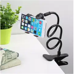 GENERICO - Soporte Holder Flexible De 60cm Clip Para Celulares Negro