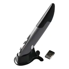 GENERICO - Pen Mouse Inalámbrico Usb Tipo Lapiz Vertical 24g Soporte