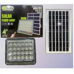 GENERICO - LAMPARA CON PANEL SOLAR GD-100X