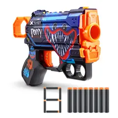 X SHOT - Lanzador De Dardos Xshot Menace Poppy - Jumpscare 8 Dardos