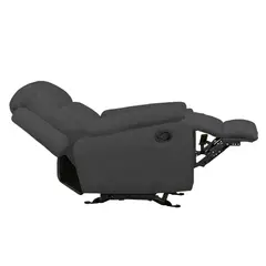 ELITE LIVING - SILLA RECLINABLE MARSELLA 1P MECEDORA MICROFIBRA GRIS PLOMO