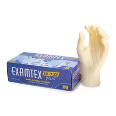 GENERICO - Guantes Desechable Examtex Sin Talco Talla M X 100