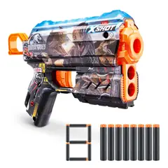 X SHOT - Lanzador De Dardos Xshot Flux Jurassic 8 Dardos
