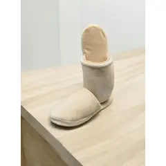GENERICO - Pantuflas Babuchas color beige cómodas y suavecitas