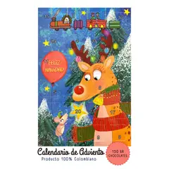 GENERICO - Calendario de Adviento Con Chocolates 150gr - Reno