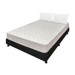 DORMILANDIA - Combo colchón semidoble espumado multisleep base cama entera almohadas