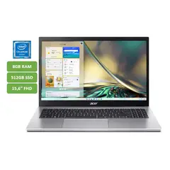 ACER - PORTATIL - CORE I3 1215U - 8GB RAM - 512GB SSD - 156 FHD - MOD: A315-59-39GN - COMPUTADOR
