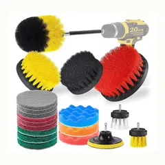 KIDSHOP - Limpieza De Auto Hogar Set Cepillos Para Taladro 20 Piezas