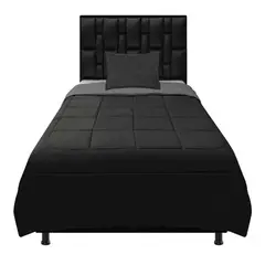 DORMILANDIA - Cubrelecho doble faz sencillo 100 gris-negro