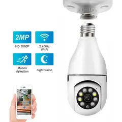 GENERICO - Cámara De Seguridad Wifi Bombillo Robotica Panoramica Ip 360