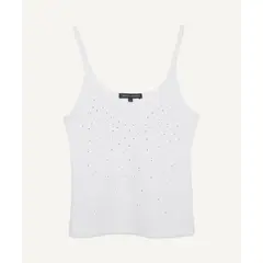 SEVEN SEVEN - Camiseta Para Mujer Manga Sisa Color Marfil Marca #28095688