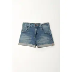 TENNIS - Bermuda azul amplia para mujer