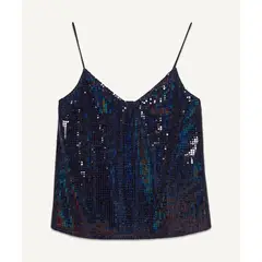 SEVEN SEVEN - Camiseta Para Mujer Manga Sisa Color Negro Marca #28095604
