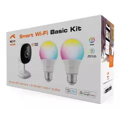 NEXXT SOLUTIONS - Kit Camara De Seguridad Y Bombillos Inteligentes Nexxt K-120
