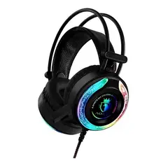GENERICO - Audífonos Gamer Luces Rgb Pc Aoas As 90 2.4m Cable 2 3.5 Aux