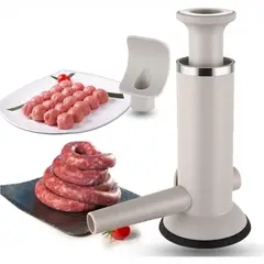 TECNOHOGAR JS - Maquina Embutidor Carne Salchicha Embutidos Manual