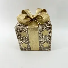 BURICA - CAJA REGALO 15CM+10L CHAMPAÑA DORADO