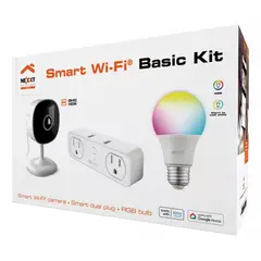 NEXXT SOLUTIONS - Kit Camara De Seguridad Toma Y Bombillo Inteligentes Nexxt