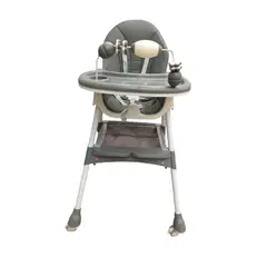GENERICO - Silla Comedor Bebe 2En1 Reclinable Plegable Doble Bandeja