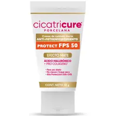 CICATRICURE - Protector Solar Facial Porcelana Fps50 X 40g