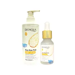 BIOAQUA - Crema corporal y suero de arroz