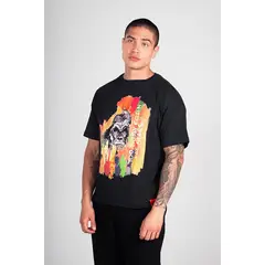HAKISTORM - Camiseta oversized 100% algodón T-shirt Kong Black