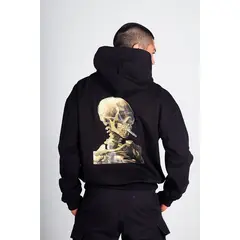 HAKISTORM - Hoodie Vincent Van Gogh 100% algodón Black