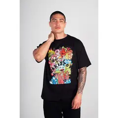 HAKISTORM - Camiseta oversized 100% algodón T-shirt Monsters