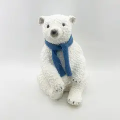 BURICA - OSO SENTADO 30X28X38CM BUFANDA AZUL