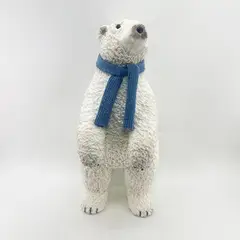 BURICA - OSO PARADO 34X28X62CM BUFANDA AZUL