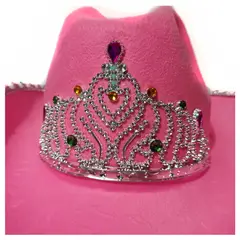 GENERICO - Sombrero Vaquero Rosado Para Mujer Disfraz Sheriff