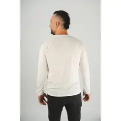 MANPOTSHERD - Camiseta Manga Larga Hombre Crudo Manpotsherd_.