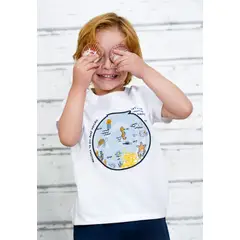BABY PLANET - Camiseta Bebito con estampado 3D interactivo Baby Planet.