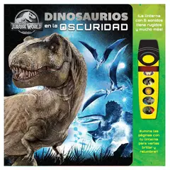 JUGANDO Y EDUCANDO - Libro Interactivo Dinosaurios Con Linterna Para Niños