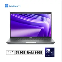 DELL - Portatil Latitude 5450 Intel Ultra 7 155U RAM 16GB SSD 512GB - 14´´ Win11 Pro