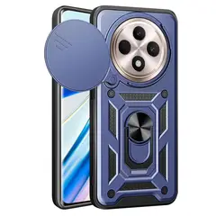 GENERICO - Funda Case Protector Cámara Slider Compatible Oppo Reno 12F Azul