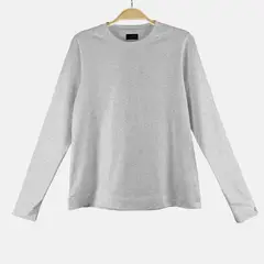 SIABATTO - Camiseta Básica Manga Larga