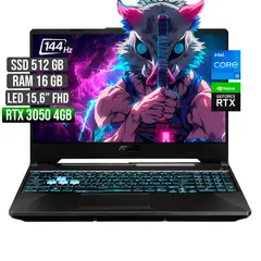 ASUS - Portátil TUF Gaming F15 Intel Core I5 RTX 3050 512GB 16GB